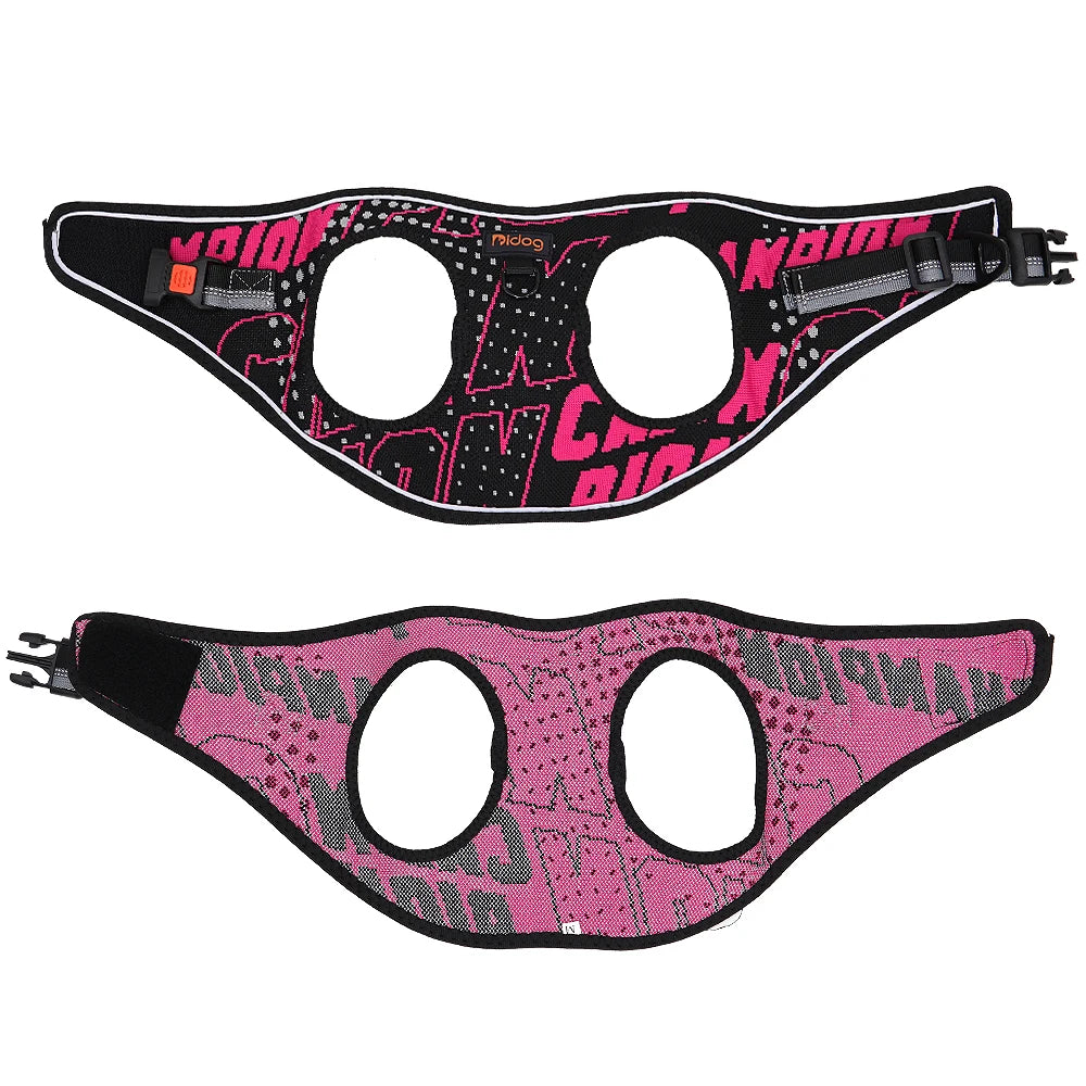 Nylon Printed Pet Dog Harness Vest Adjustable No Pull Puppy Dog Cat Harness Reflective For Small Medium Dogs Chihuahua Pug
