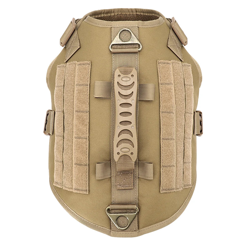 Tactical Dog Harness – No Pull Adjustable Military Training Harness with Handle & Molle System for Medium & Large Dogs