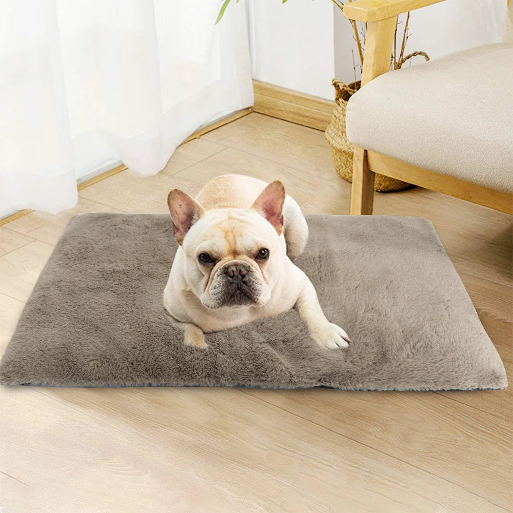 Soft Fleece Pet Bed Mat – Washable Sleeping Cushion for Dogs & Cats