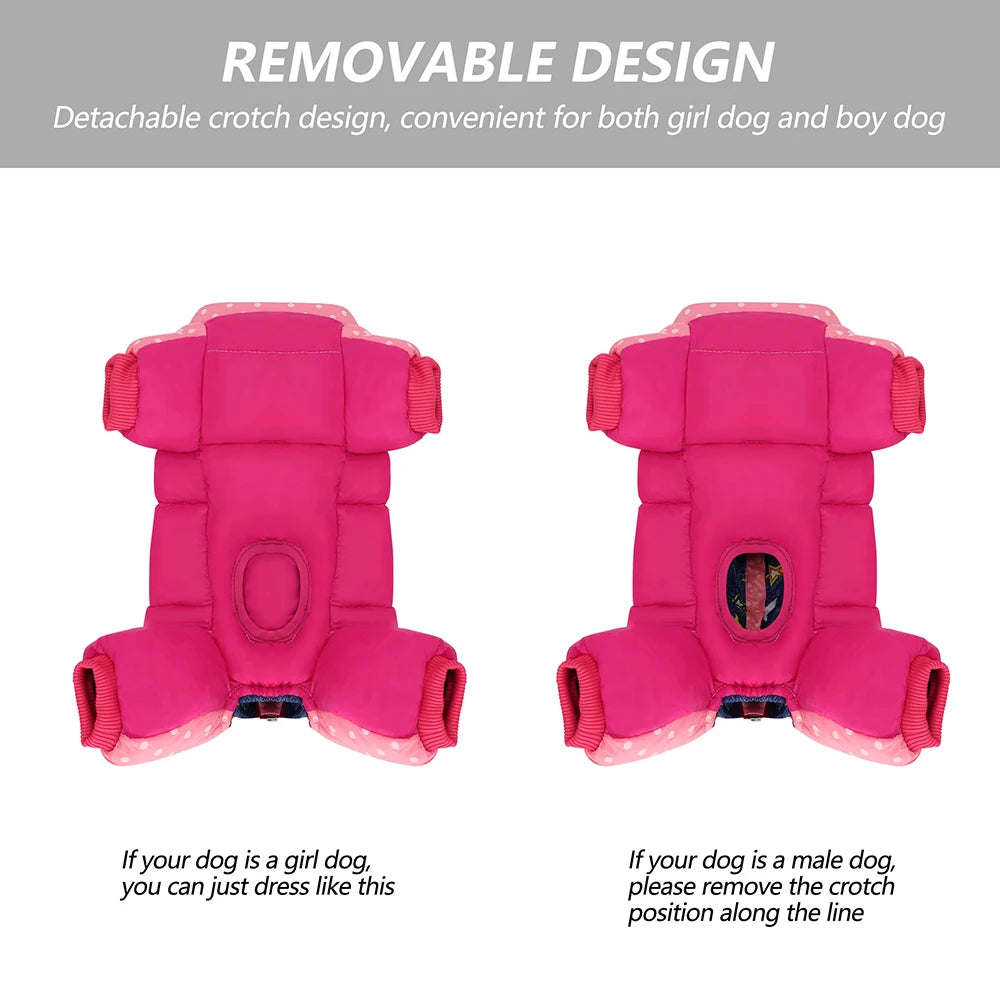 Waterproof Warm Dog Clothes – Winter Jumpsuit for Small, Medium & Large Dogs