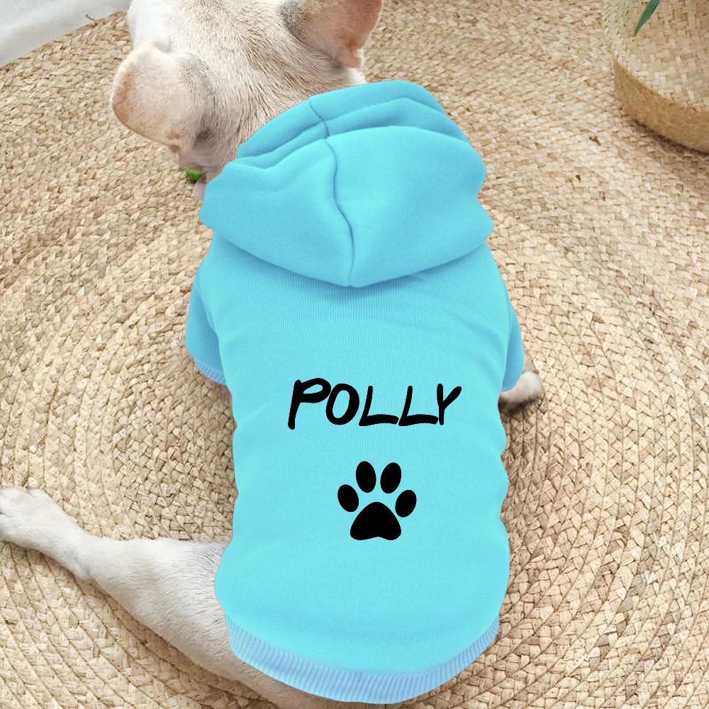 Custom Dog & Cat Hoodie – Personalized Pet Name Sweatshirt for Small, Medium & Large Dogs