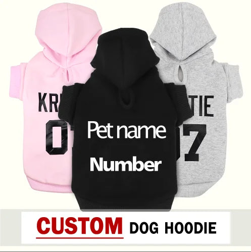 Custom Dog Hoodie – Personalized Puppy & Dog Sweatshirt
