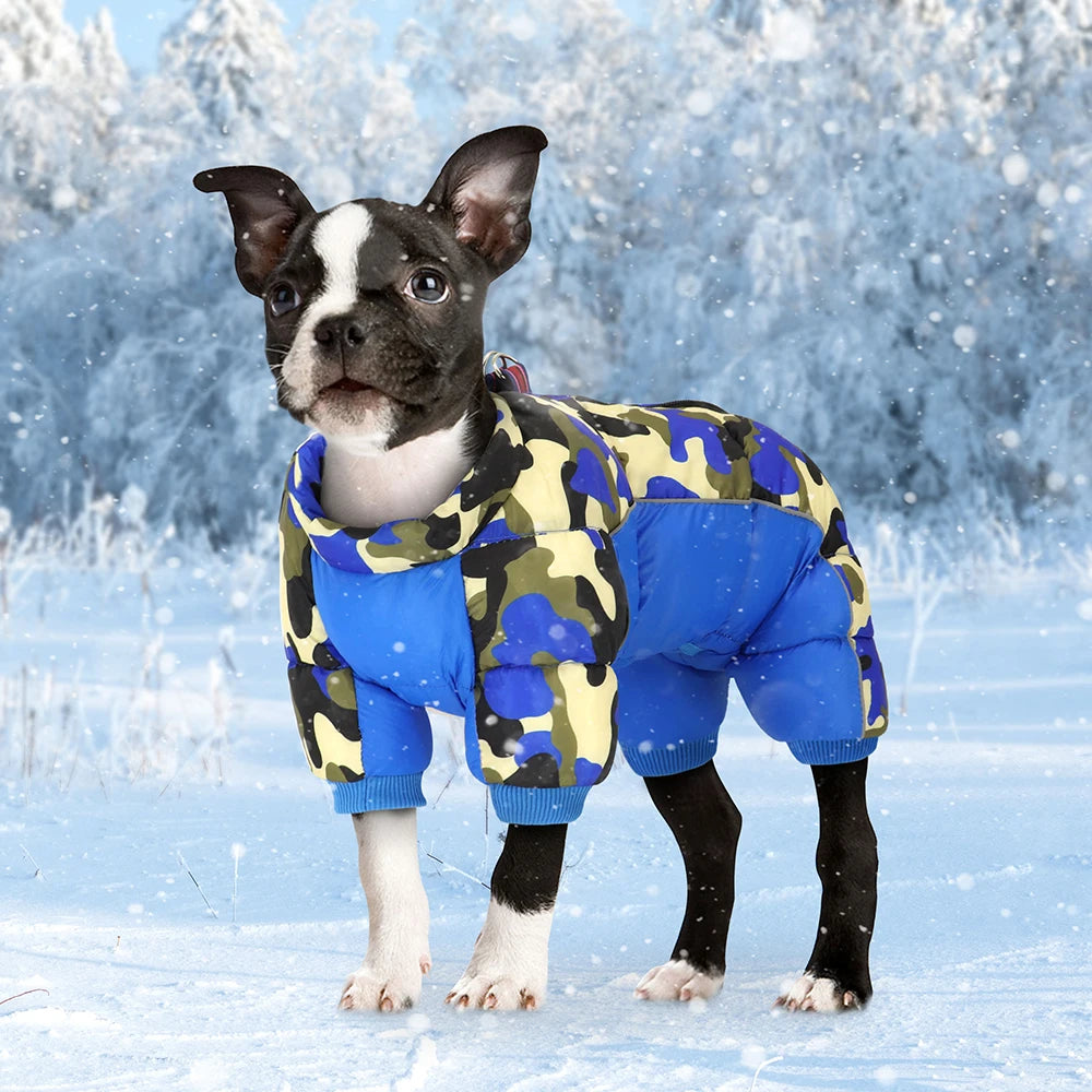 Waterproof Warm Dog Clothes – Winter Jumpsuit for Small, Medium & Large Dogs
