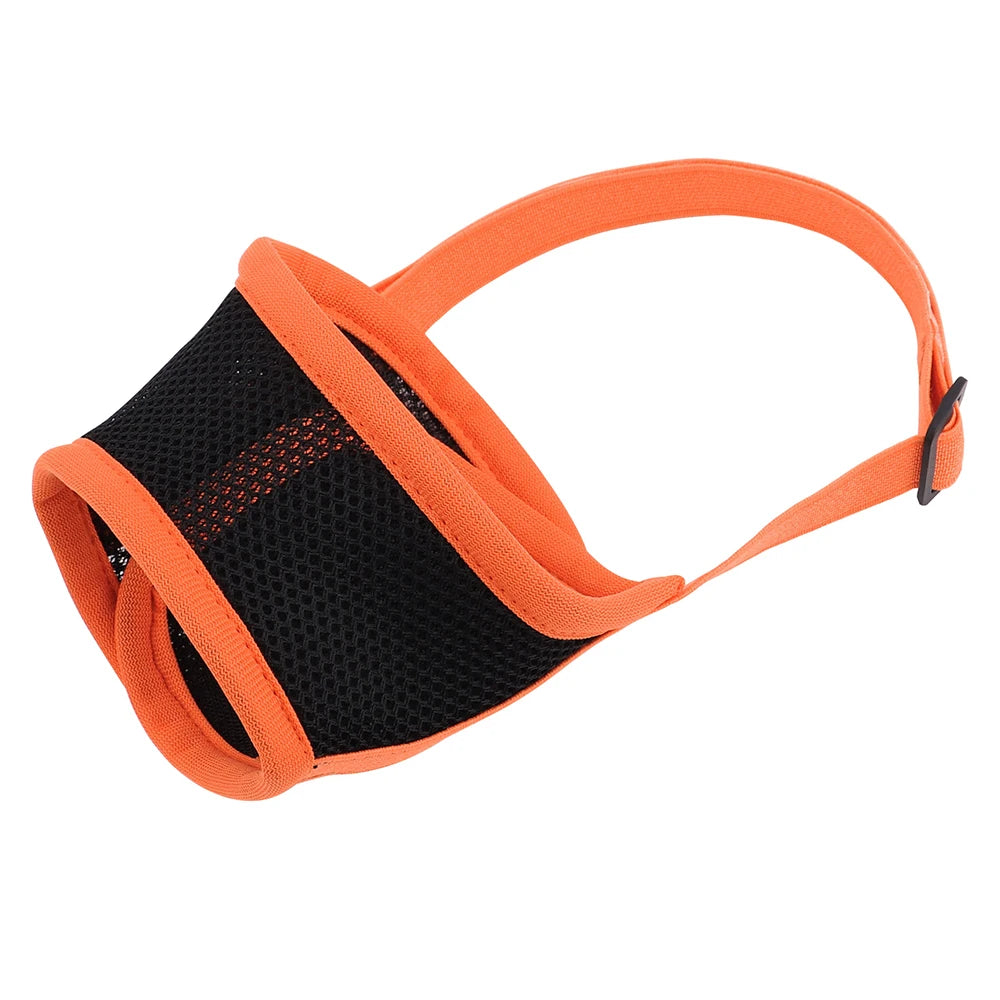 Adjustable Nylon Mesh Dog Muzzle – Soft Breathable Anti-Bark & Chew Training Muzzle for Small, Medium & Large Dogs