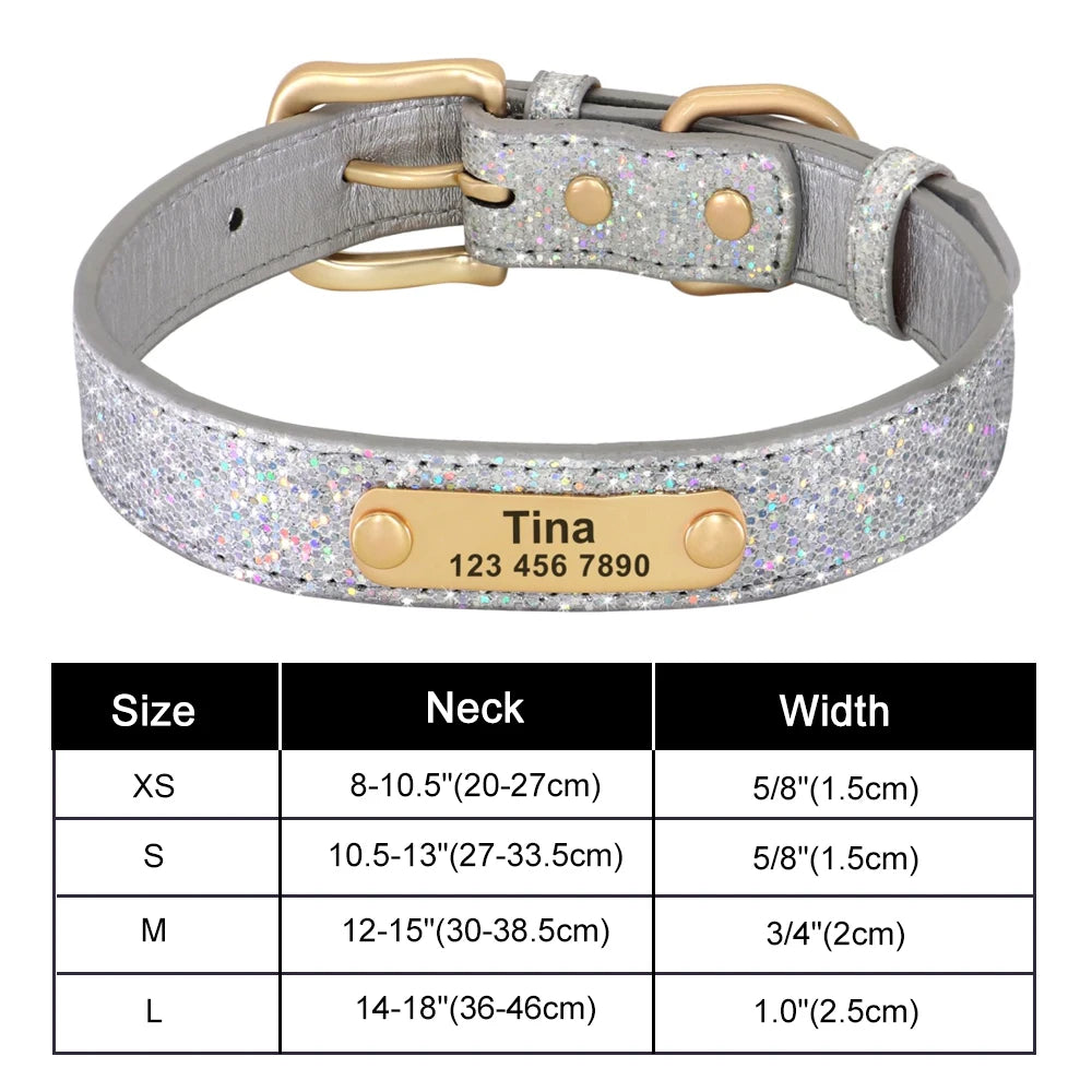 ✨ Personalized Bling Dog Collar – Sparkle, Style & Safety ✨