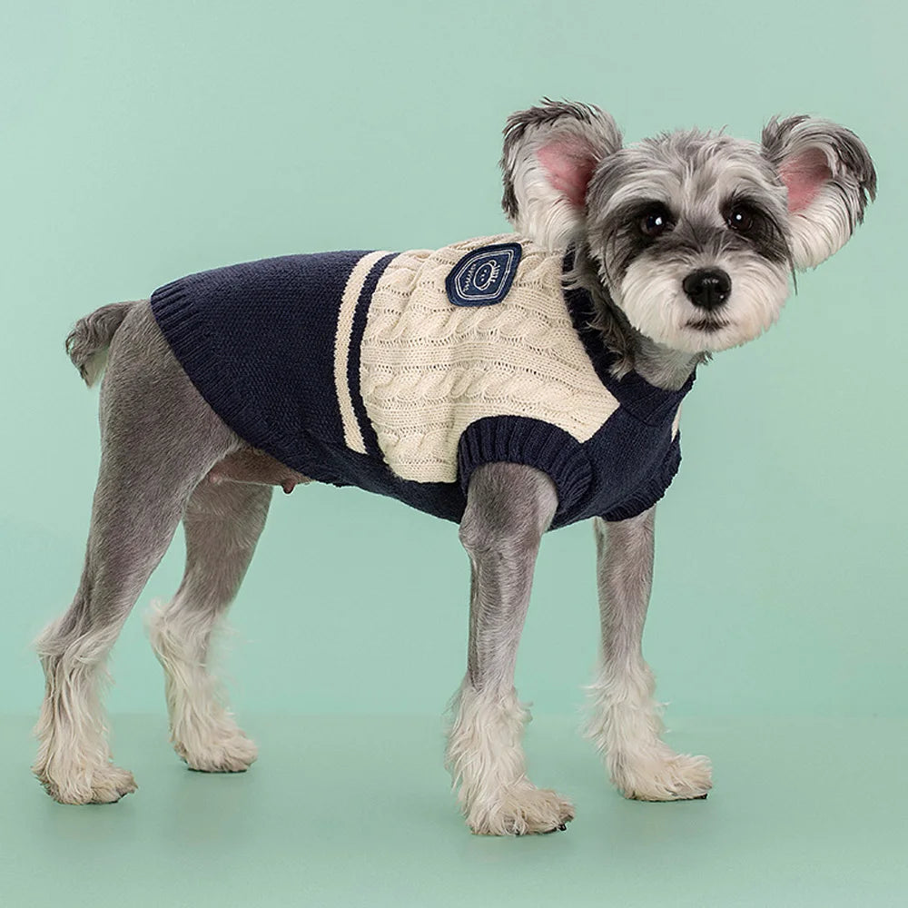 Fashion Puppy Sweater – Classic Warm Knit for Dogs & Cats