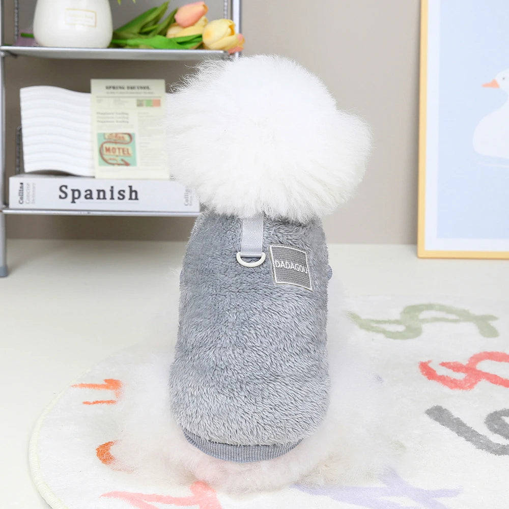 Warm Fur Dog Clothes – Soft Fleece Puppy Winter Sweater Jacket Coat for Small Dogs Chihuahua Yorkie