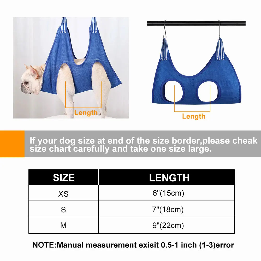 Cat & Small Dog Grooming Hammock Helper – Restraint Bag for Nail Clipping, Bathing & Trimming