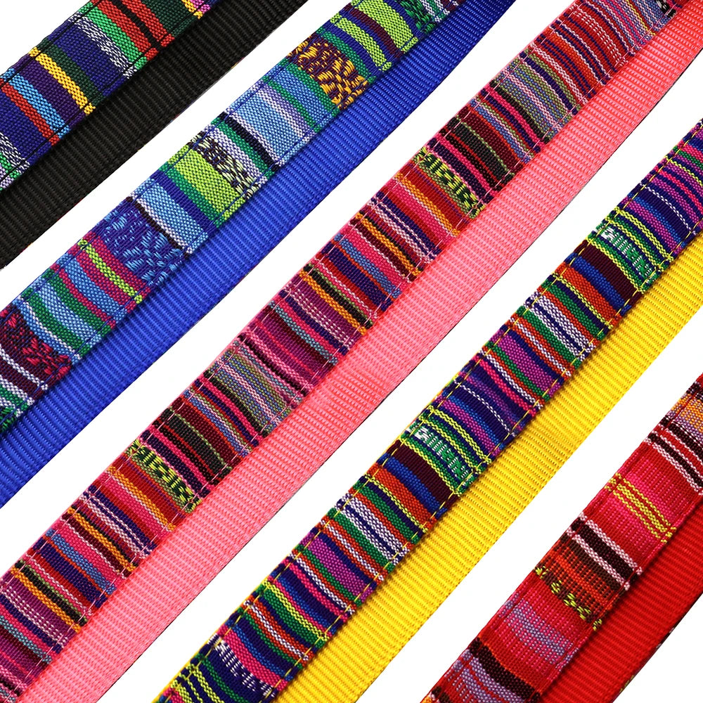 Nylon Dog Collar Colorful Pet Buckle Collar Anti-lost Nameplate ID Tag Adjustable For Small Medium Large Dogs S-L