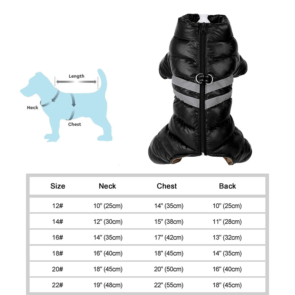 Warm Winter Dog Coat – Waterproof Jacket for Small & Medium Breeds