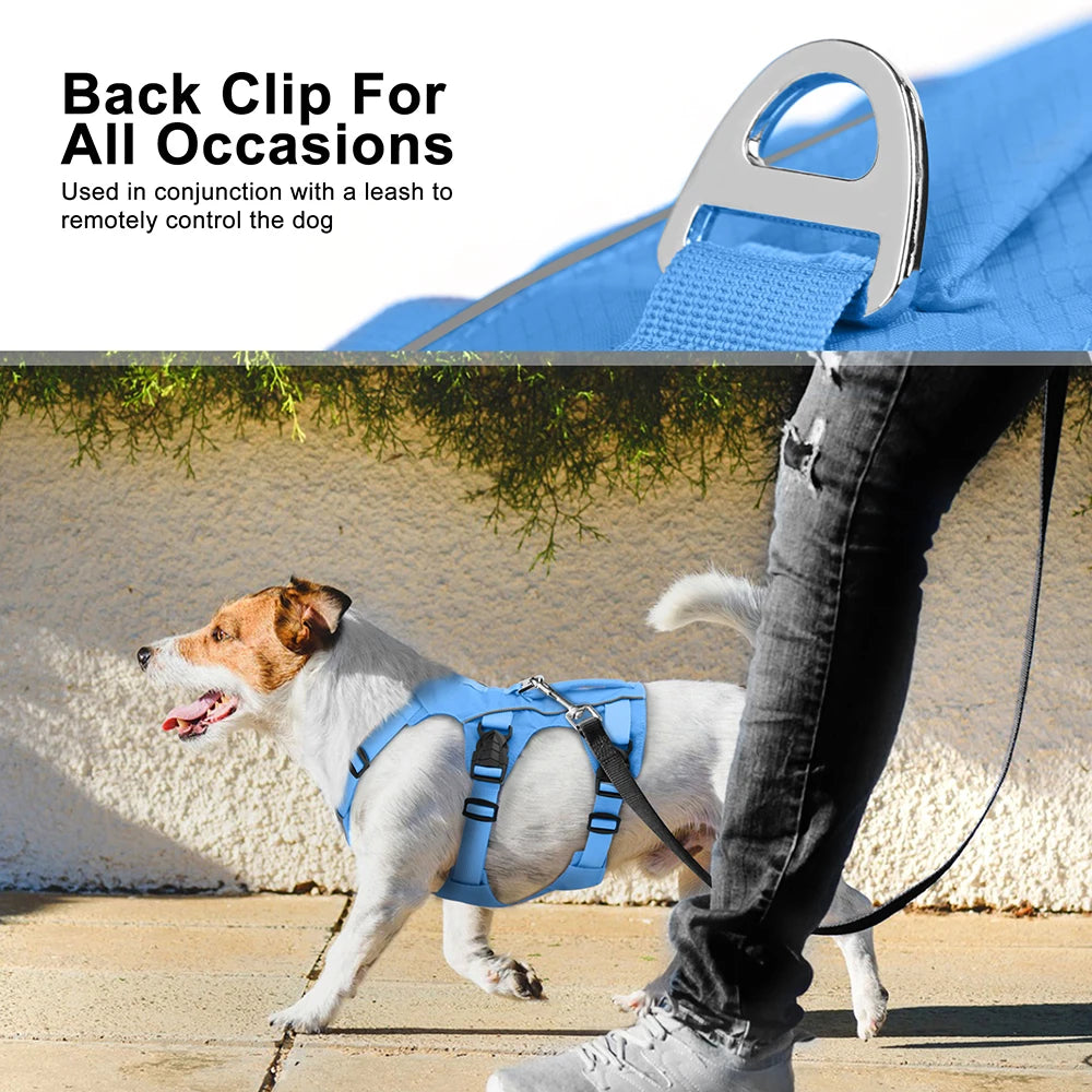 No Pull Dog Harness Reflective Waterproof Pet Harness Vest With Handle for Small Medium Large Dogs Walking Training Chest Straps