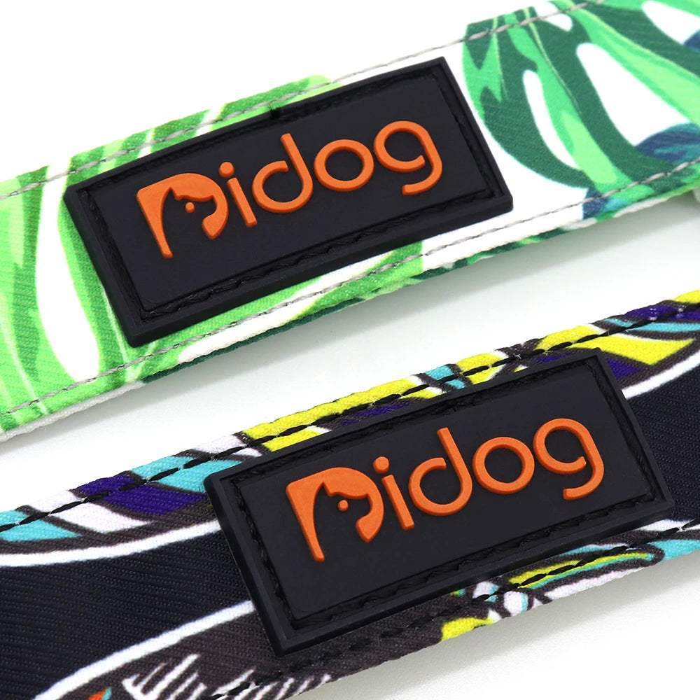 Personalized Nylon Dog Collar with Engraved Nameplate – Custom ID Tag for Small, Medium & Large Dogs