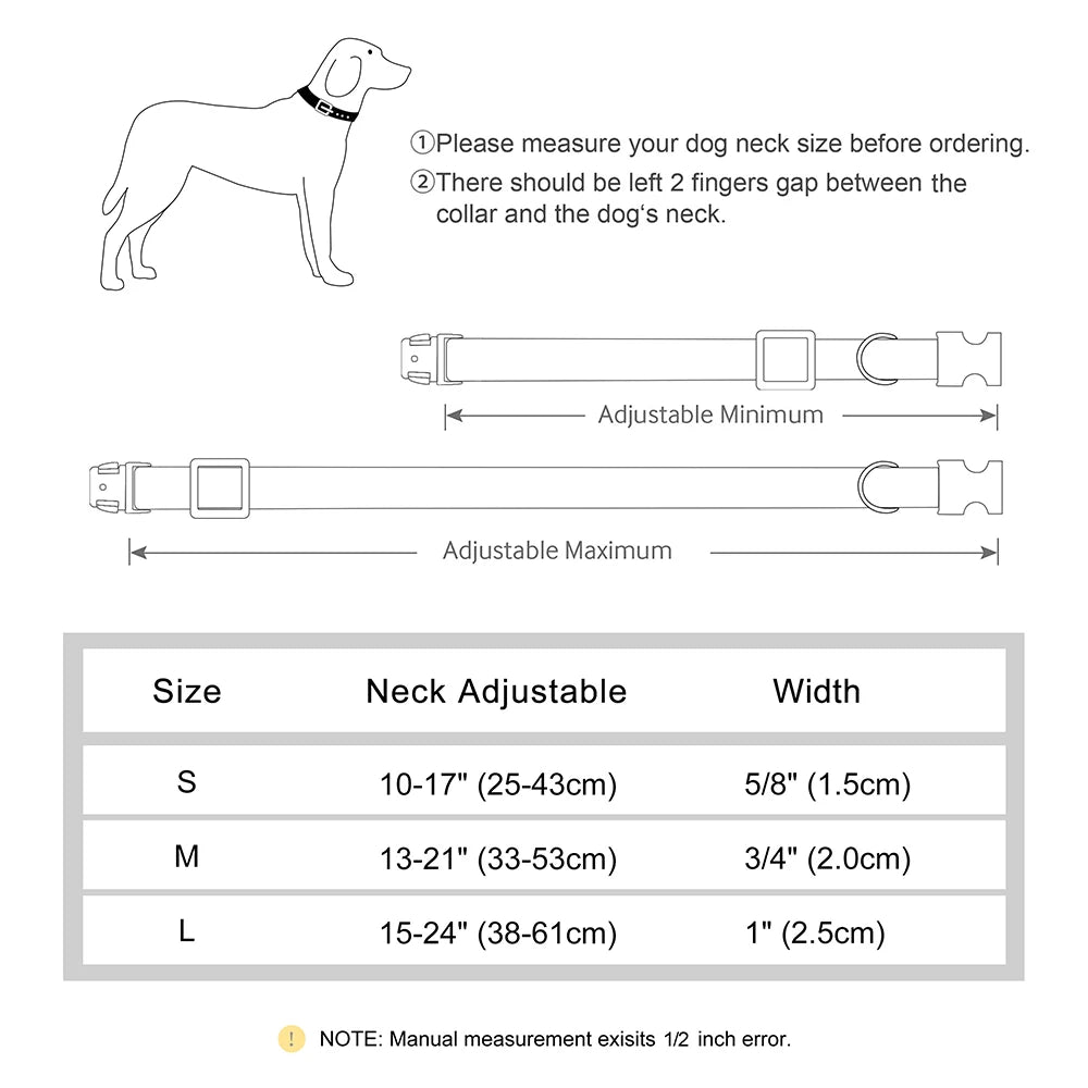 Custom Velvet Dog Collar – Personalized ID Tag – Adjustable for Small, Medium, and Large Dogs