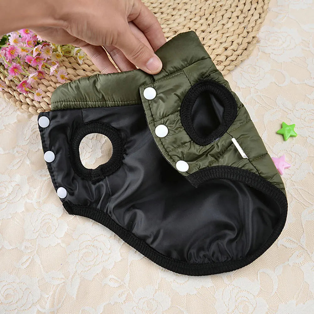 Warm Pet Dog Vest Clothes – Autumn &amp; Winter Jacket for Small Medium Dogs & Cats