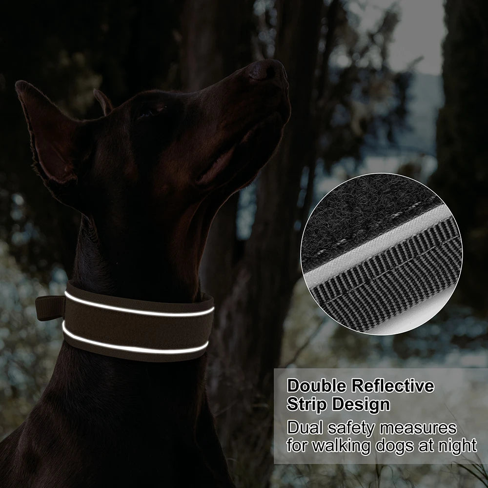 Tactical Dog Collar & Leash Set – Adjustable, Durable Nylon for Medium & Large Dogs