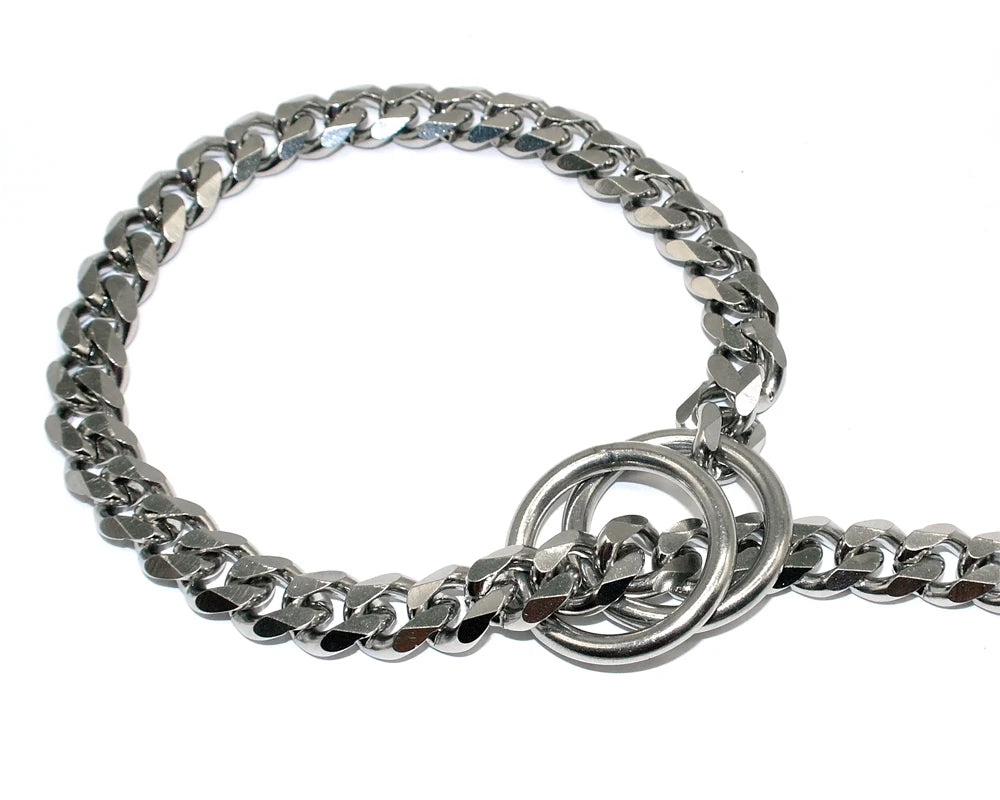 3mm Stainless Steel Dog Choke Chain Collar – Training Choker for Medium & Large Dogs