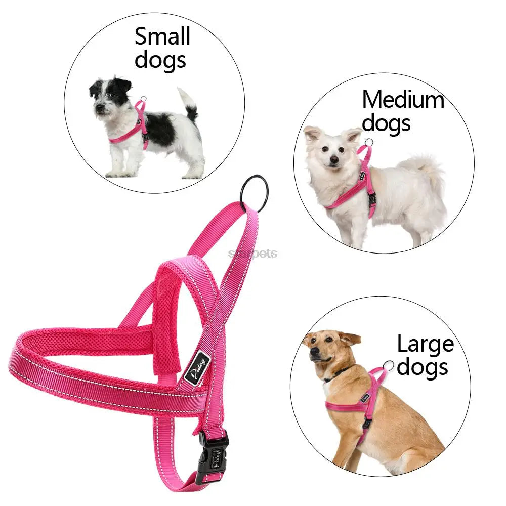 No-Pull Quick Fit Dog Harness – Reflective Adjustable Vest with Padded Mesh for Small, Medium & Large Dogs