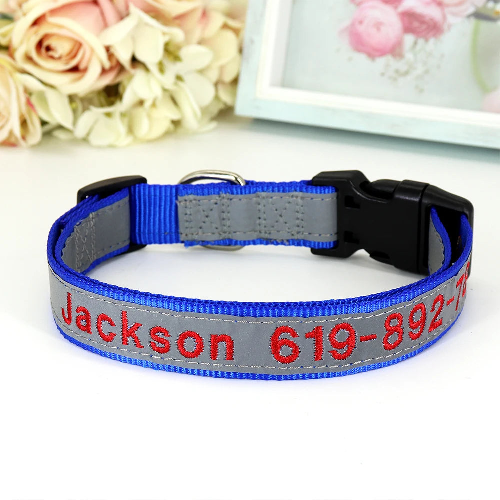 ✨ Personalized Dog Collar with Embroidered Name & Phone Number – Keep Your Pup Safe in Style!