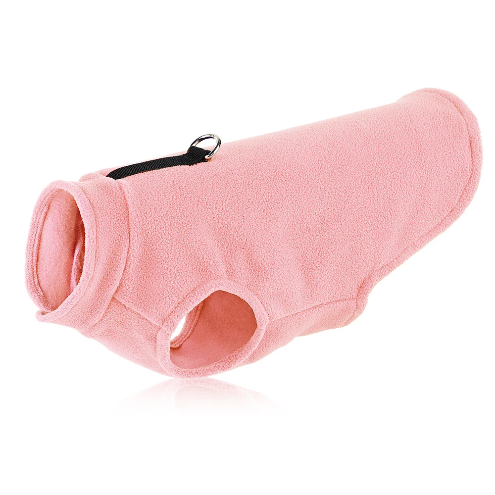 Soft Fleece Dog Jacket – Warm Winter Coat for Small & Medium Dogs