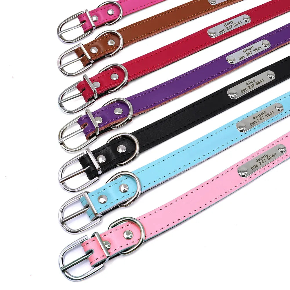Cool Spiked Studded Leather Dog Collar – Durable Strong Collar for Medium & Large Dogs (Pitbull, Bulldog, Boxer)