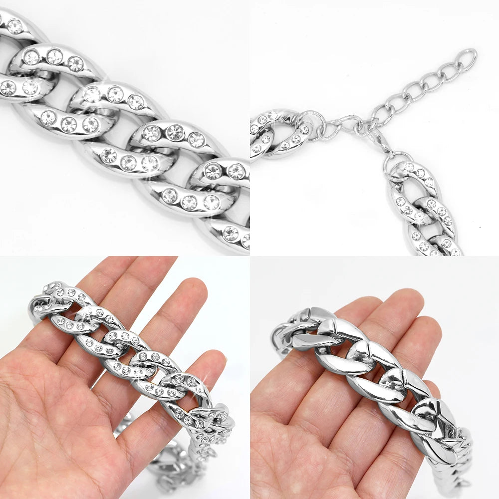 Luxury Rhinestone Dog Chain Collar – Diamond Style Pet Necklace | Fashion Gold & Silver Chain for Small & Medium Dogs