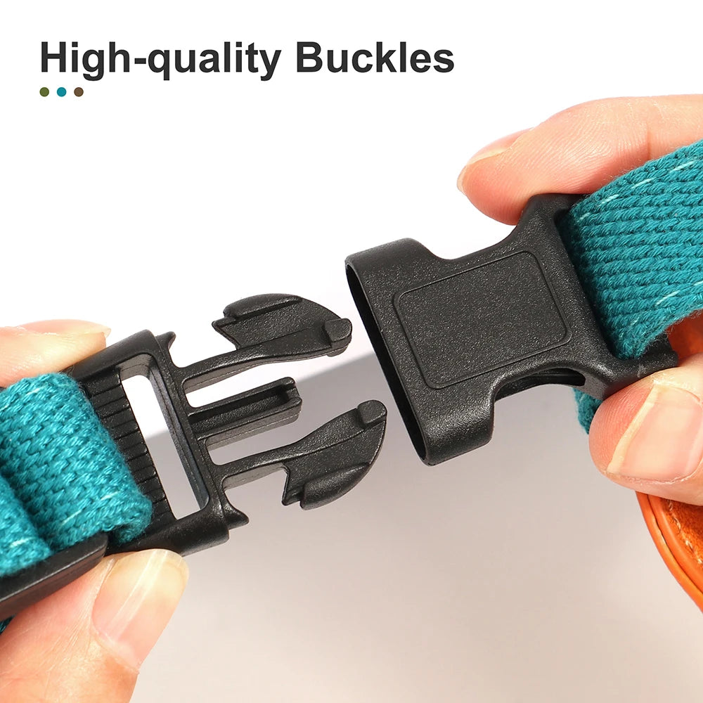 Nylon Leather Padded Dog Harness Vest Durable Pet Harness For Medium Large Dogs French Bulldog Labrador Walking Training
