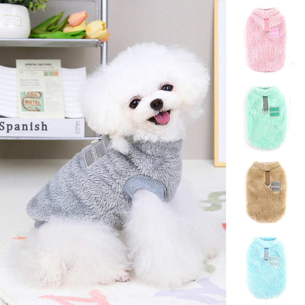 Warm Fur Dog Clothes – Soft Fleece Puppy Winter Sweater Jacket Coat for Small Dogs Chihuahua Yorkie
