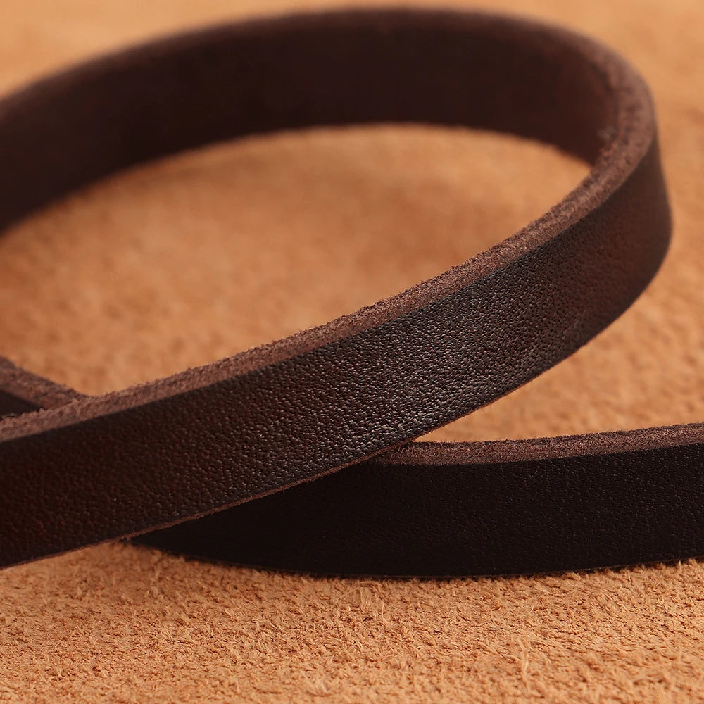 5ft Genuine Leather Dog Leash – Durable Training & Walking Lead