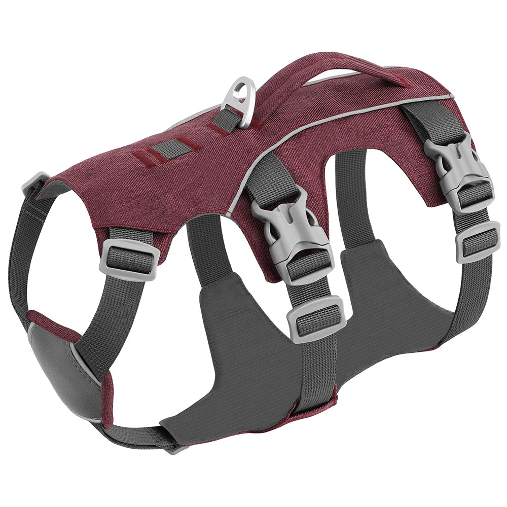 Reflective Dog Harness Adjustable Dog Harnesses Vest With Handle Durable Pet Training Walking Vest for Small Medium Large Dogs