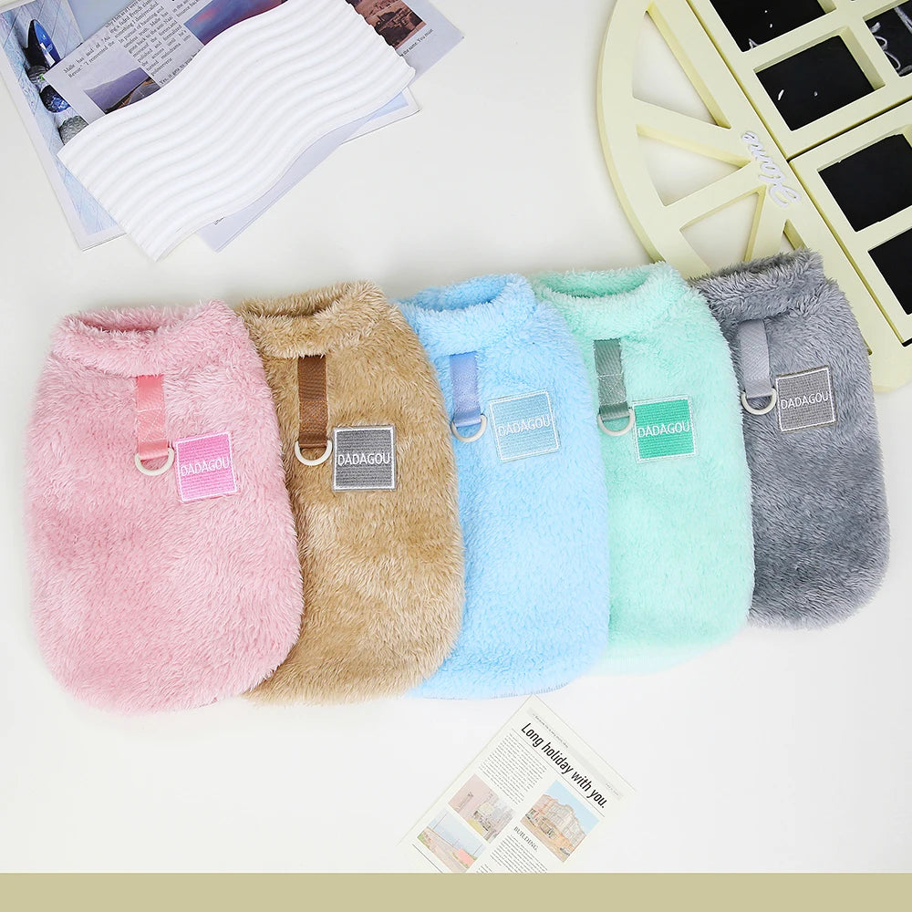 Warm Fur Dog Clothes – Soft Fleece Puppy Winter Sweater Jacket Coat for Small Dogs Chihuahua Yorkie