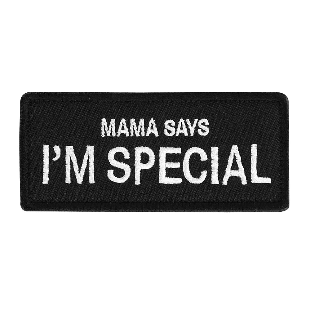 Dog Harness & Collar Patch Tags – “I’m Special”, “In Training”, “No Touch No Talk No Eye Contact”