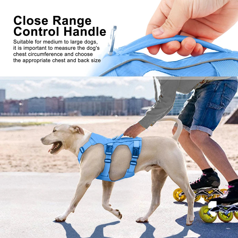 No Pull Dog Harness Reflective Waterproof Pet Harness Vest With Handle for Small Medium Large Dogs Walking Training Chest Straps