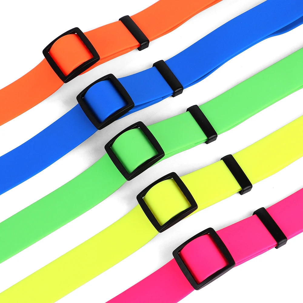 PVC Pet Dog Collar Waterproof Dog Cat Collar Anti-Dirty Easy to Clean Collars For Small Medium Large Dogs