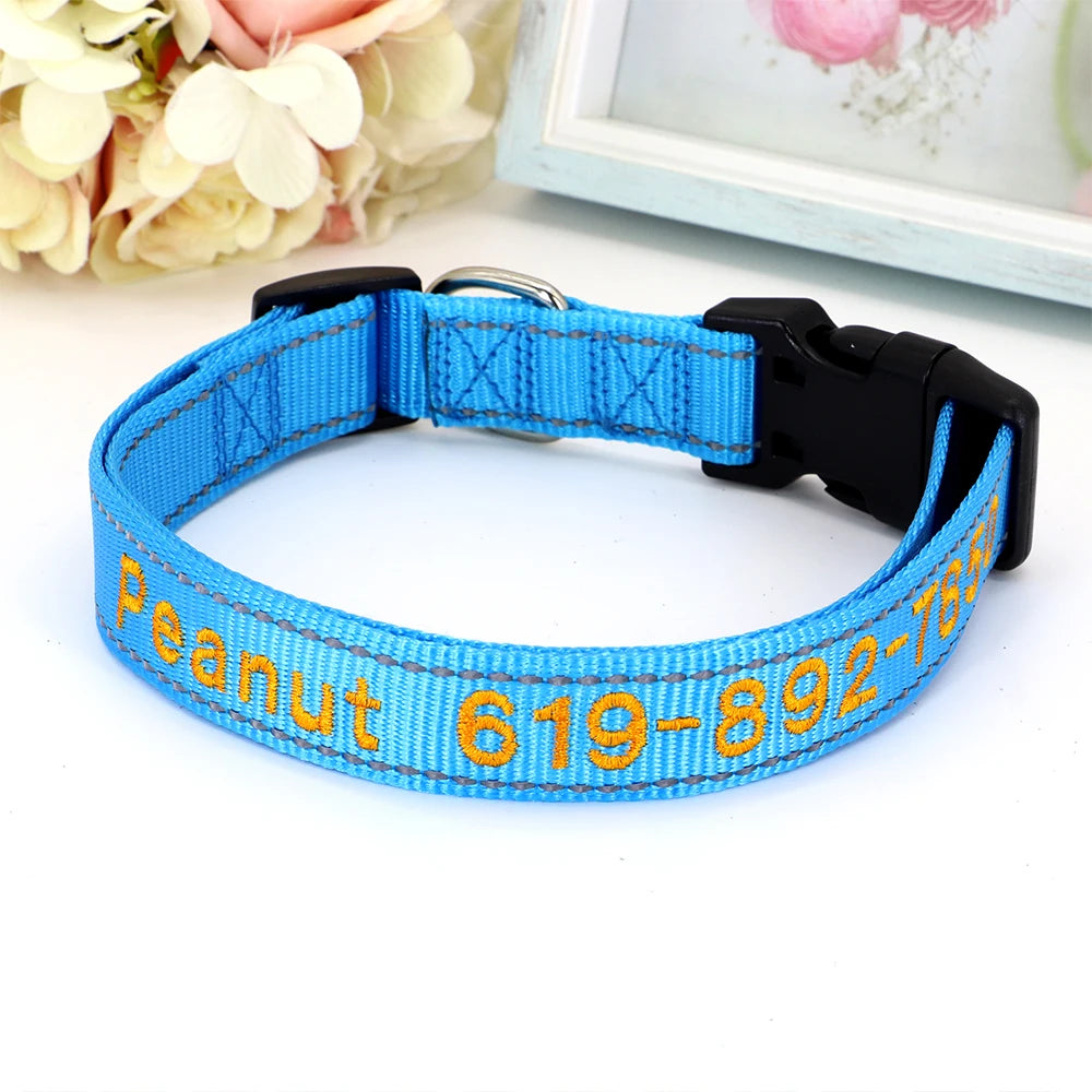 ✨ Personalized Dog Collar with Embroidered Name & Phone Number – Keep Your Pup Safe in Style!