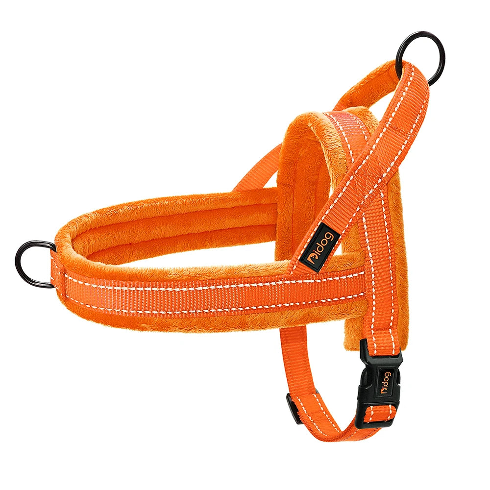 Reflective Nylon Padded Dog Harness Vest Adjustable Winter Warm Outdoor No Pull Small Medium Large Pet Puppy Harness Vest Perros
