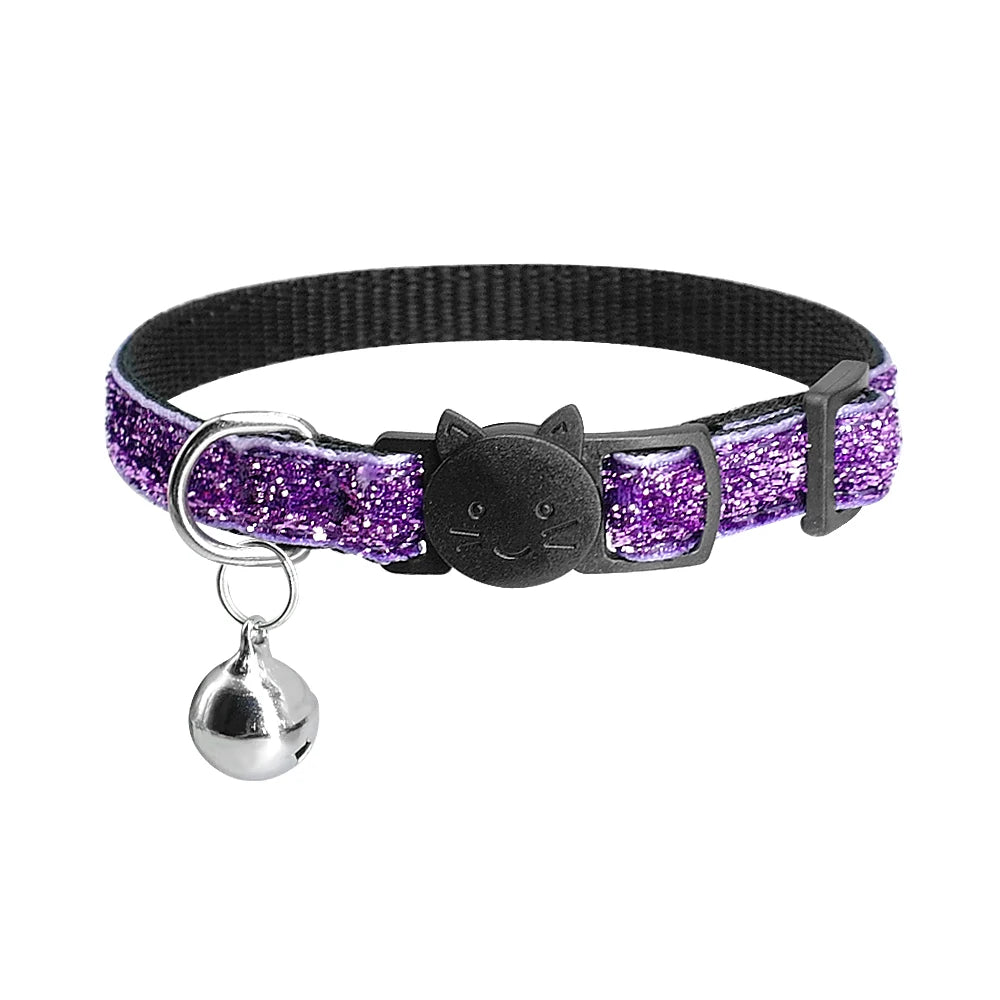 Cute Fruit Print Cat Collar with Bell – Adjustable Quick Release Safety Collar for Cats & Kittens