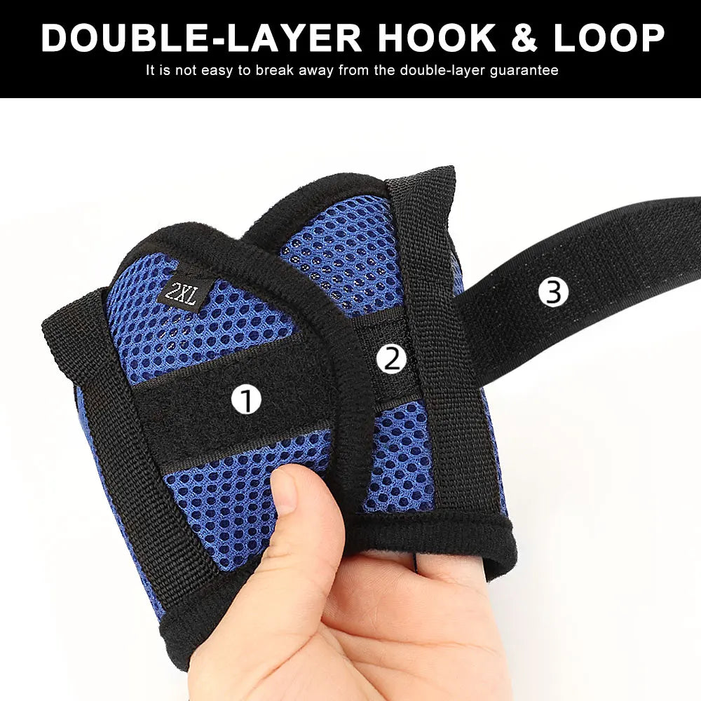 Mesh Nylon Dog Muzzle – Adjustable Breathable Anti-Bark Muzzle for Small, Medium & Large Dogs