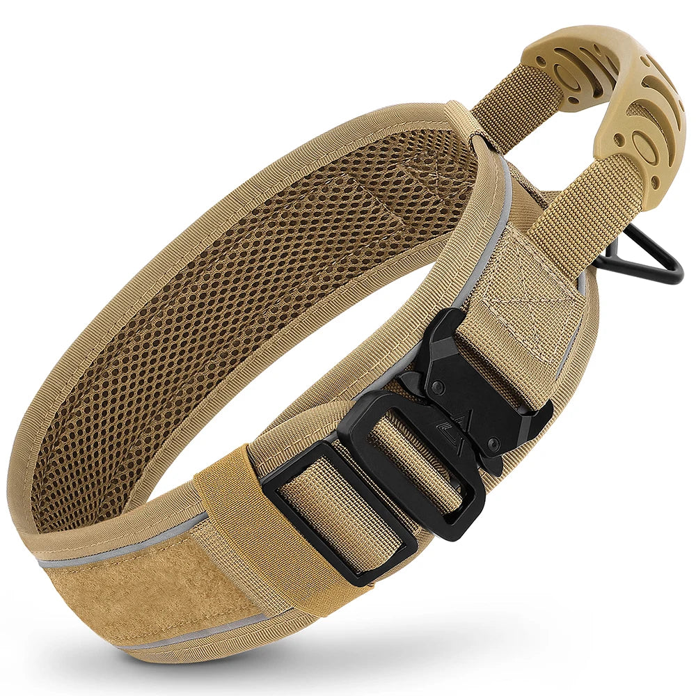 Tactical Dog Collar & Leash Set – Adjustable, Durable Nylon for Medium & Large Dogs