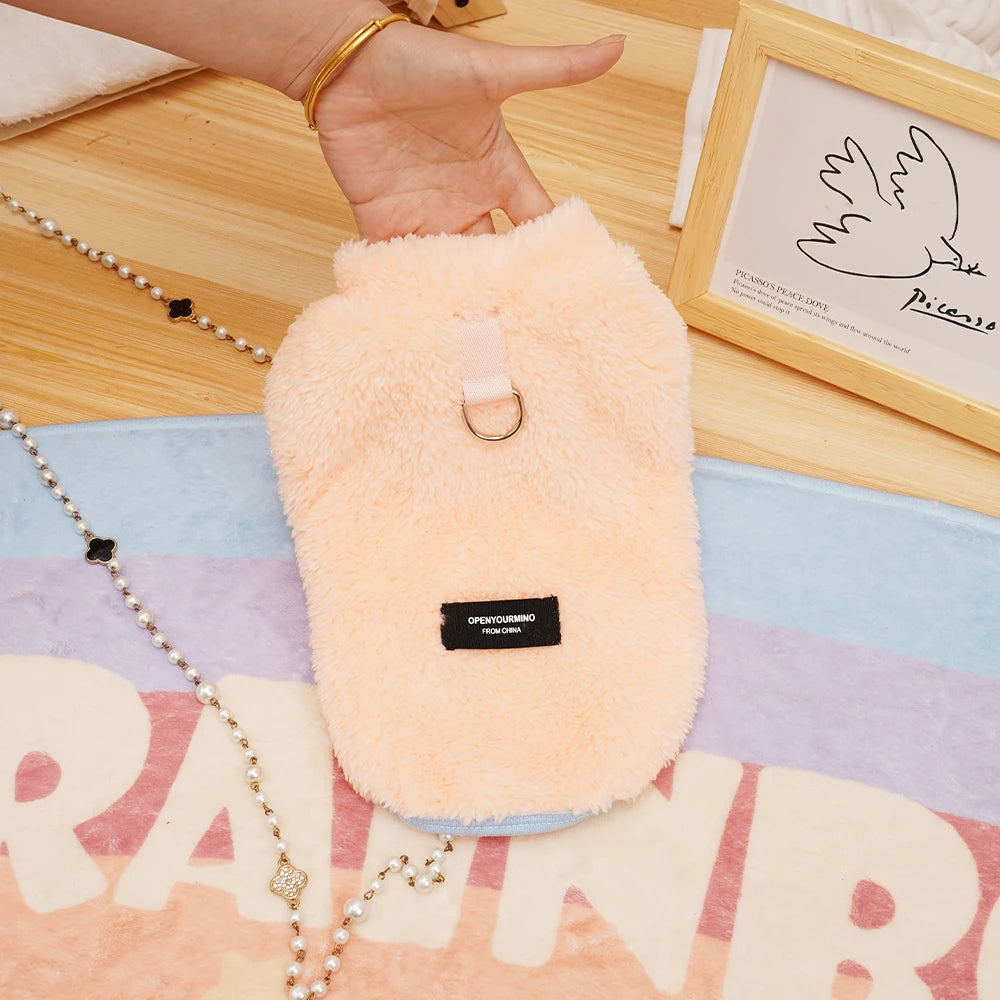 Soft Fur Dog Vest – Cozy Winter Fleece Jacket for Small Dogs