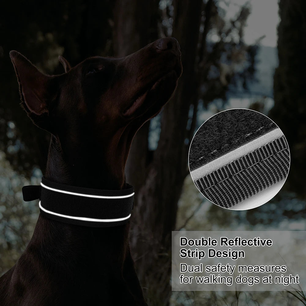 Tactical Dog Collar & Leash Set – Adjustable, Durable Nylon for Medium & Large Dogs