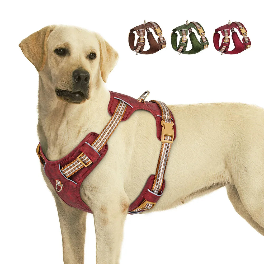 Waterproof Dog Harness – Reflective Nylon Harness Vest for Dogs