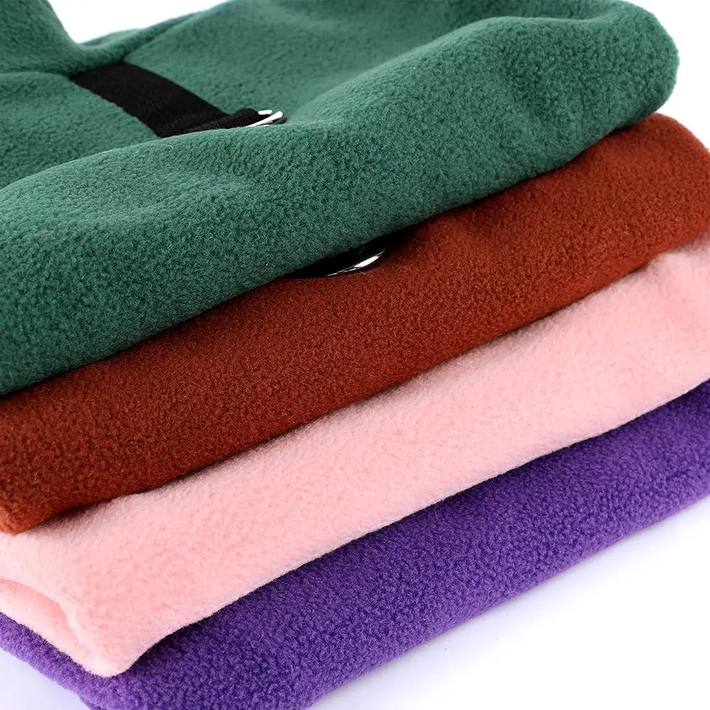 Soft Fleece Dog Jacket – Warm Winter Coat for Small & Medium Dogs