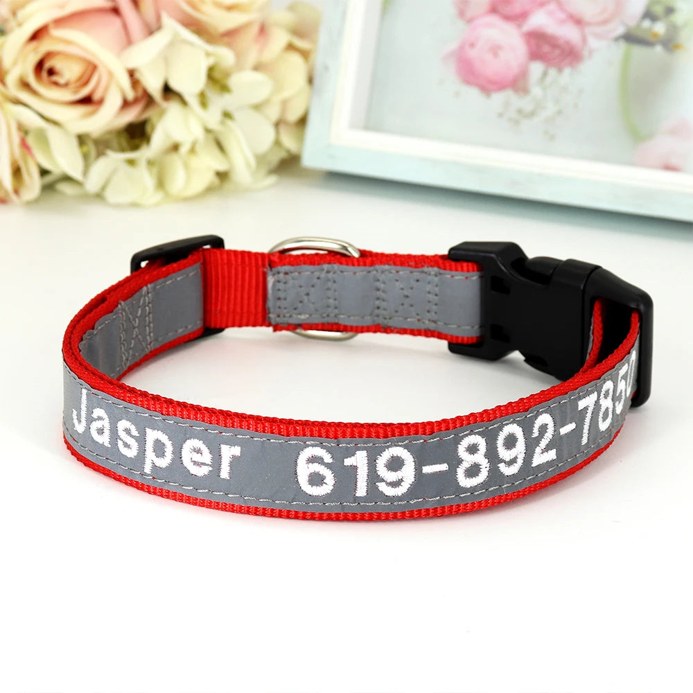 ✨ Personalized Dog Collar with Embroidered Name & Phone Number – Keep Your Pup Safe in Style!
