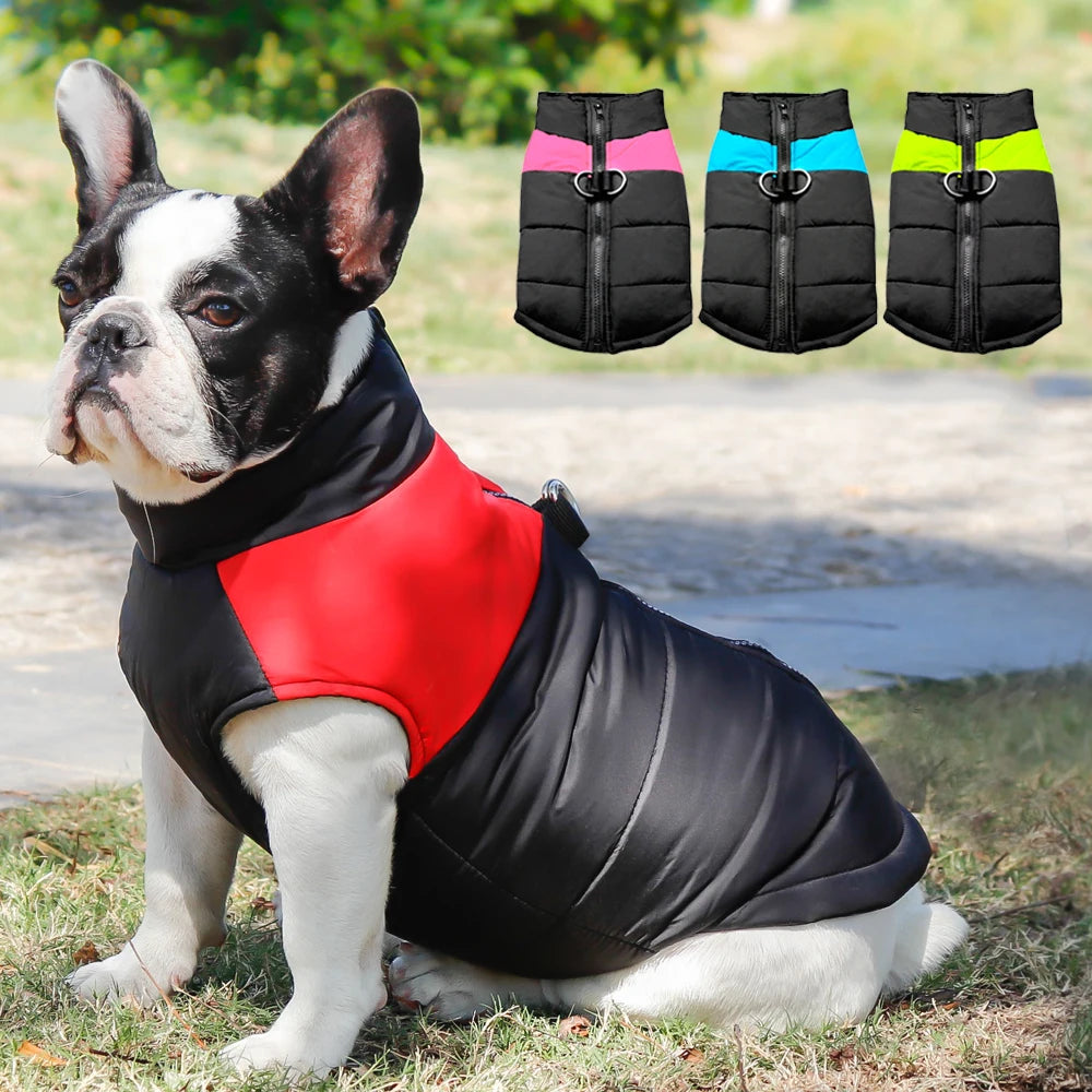 XL–7XL Warm Dog Winter Vest – Waterproof Puffer Coat for Large Breeds