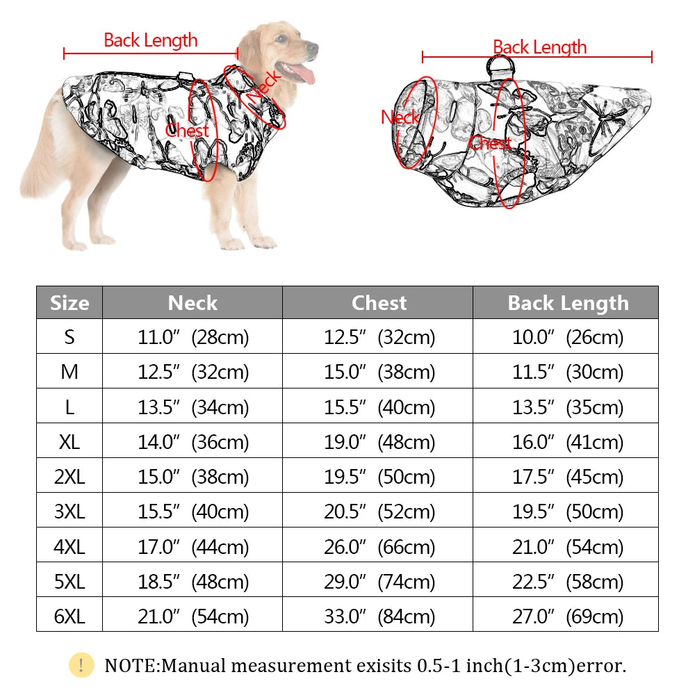Winter Pet Dog Clothes – Waterproof Warm Jacket Coat for Small, Medium & Large Dogs