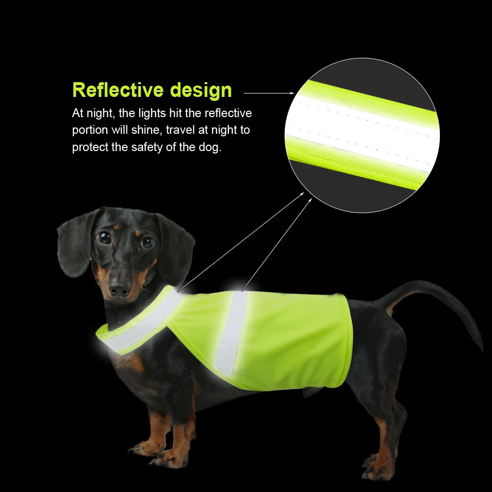 Reflective Dog Safety Vest – Breathable Outdoor Gear for Small, Medium & Large Dogs