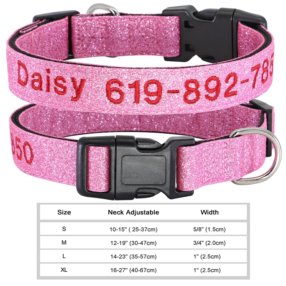 ✨ Personalized Dog Collar with Embroidered Name & Phone Number – Keep Your Pup Safe in Style!