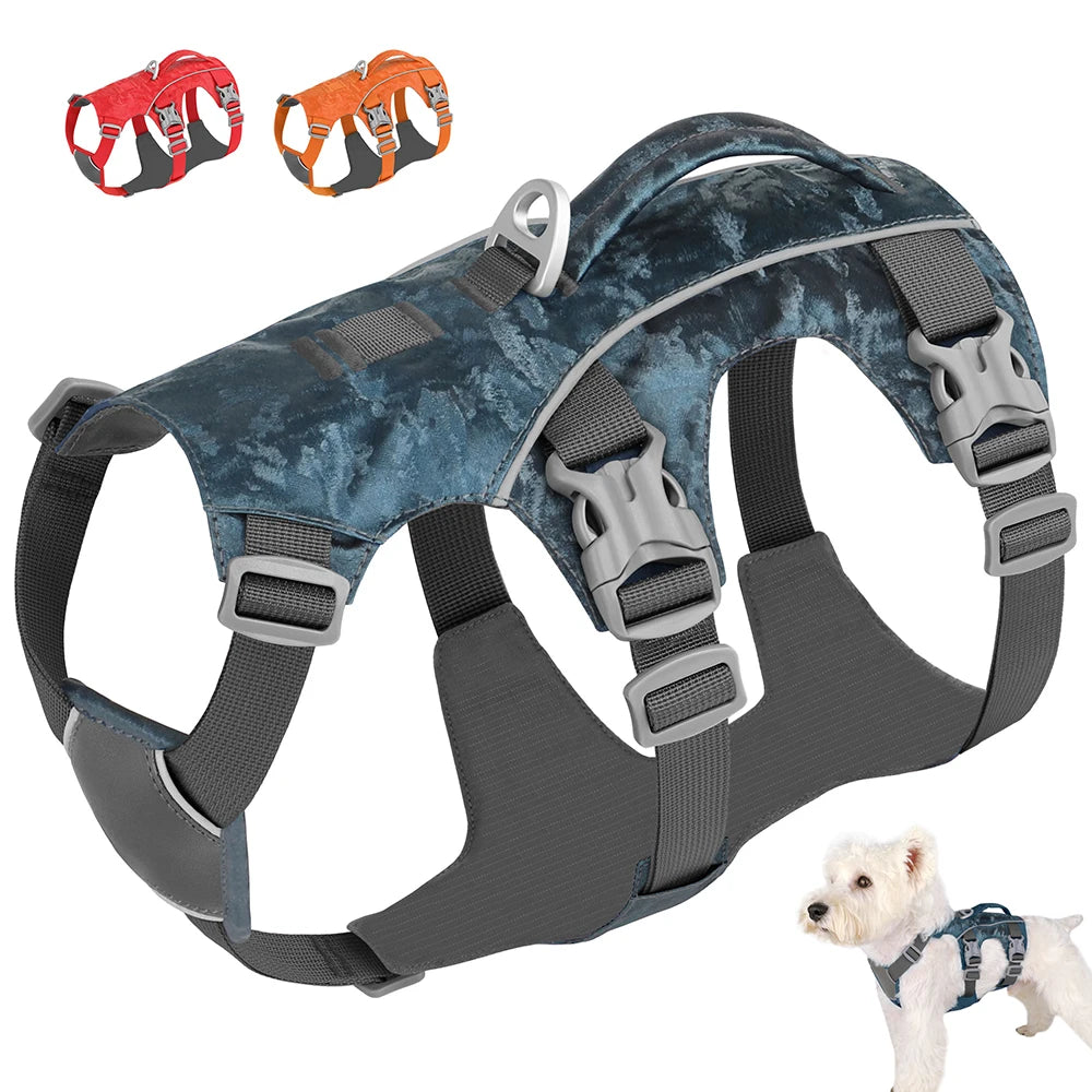 Durable Large Dog Harness – Reflective Nylon Dog Vest with Handle for Medium & Large Dogs (Walking & Training)