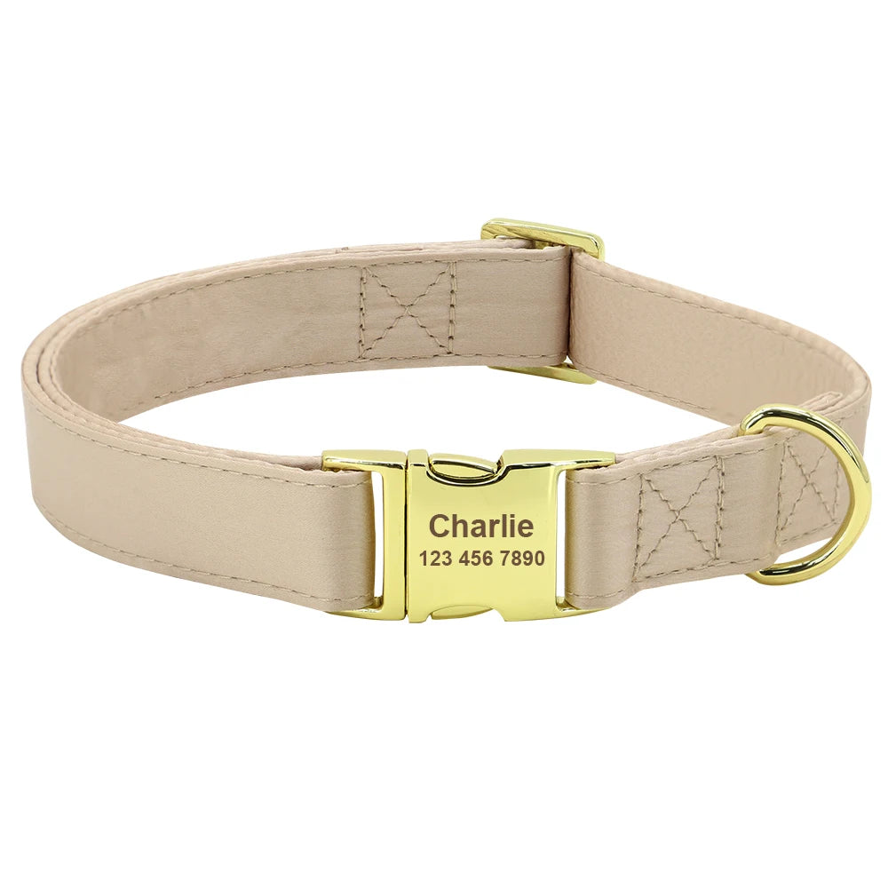 Engraved Dog Collar – Personalized ID Tag for Dogs & Cats (XS–L)