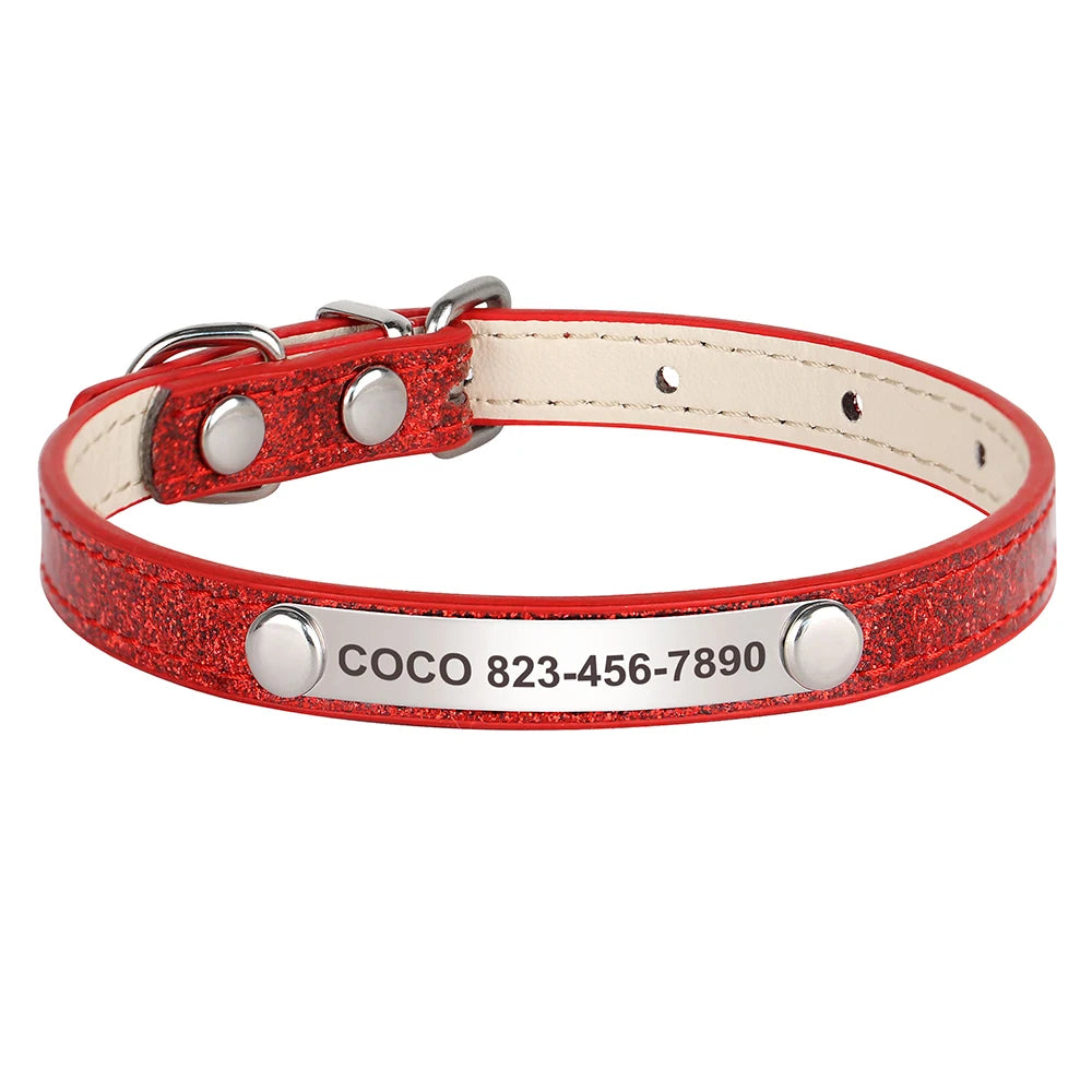 Custom Cat Collar with Engraved ID Tag & Bell – Personalized Safety Collar for Cats & Small Dogs